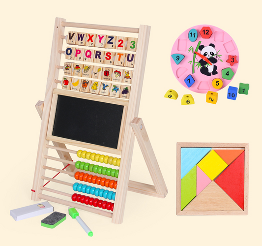 Wooden Pinboard Learning Stand